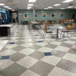 Professionally cleaned commercial area